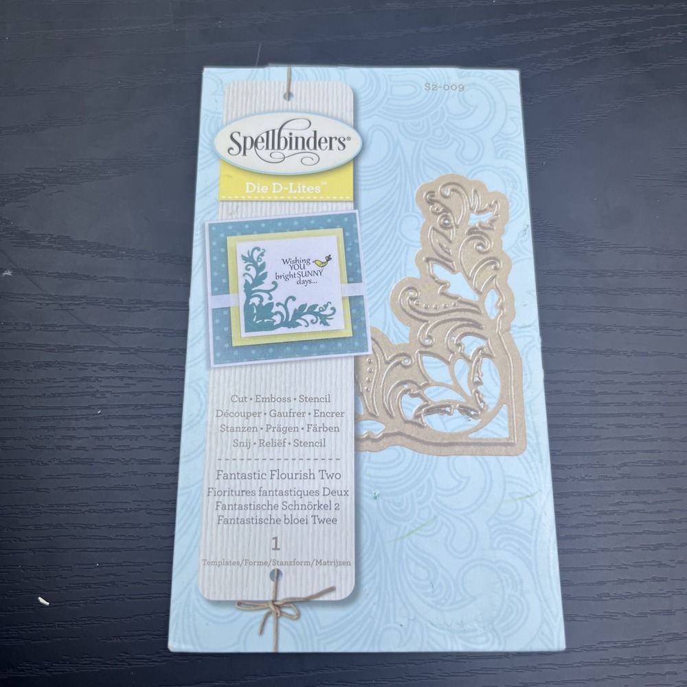 Spellbinders Fantastic Flourish‎ Wrought Iron Die Cut Embossing Die S2-009